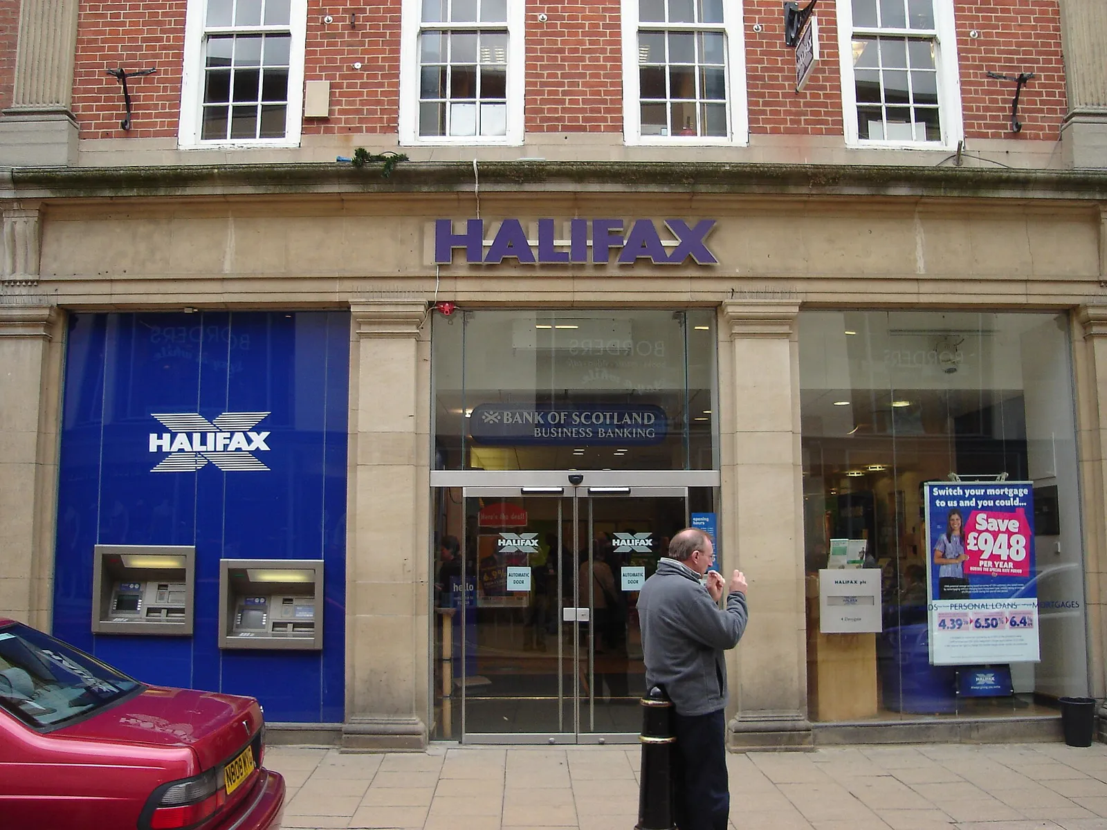 A Halifax bank branch on a British high street