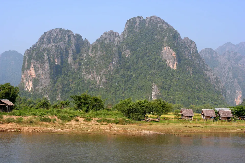The Nam Song river at Vang Vieng, Laos (file image)