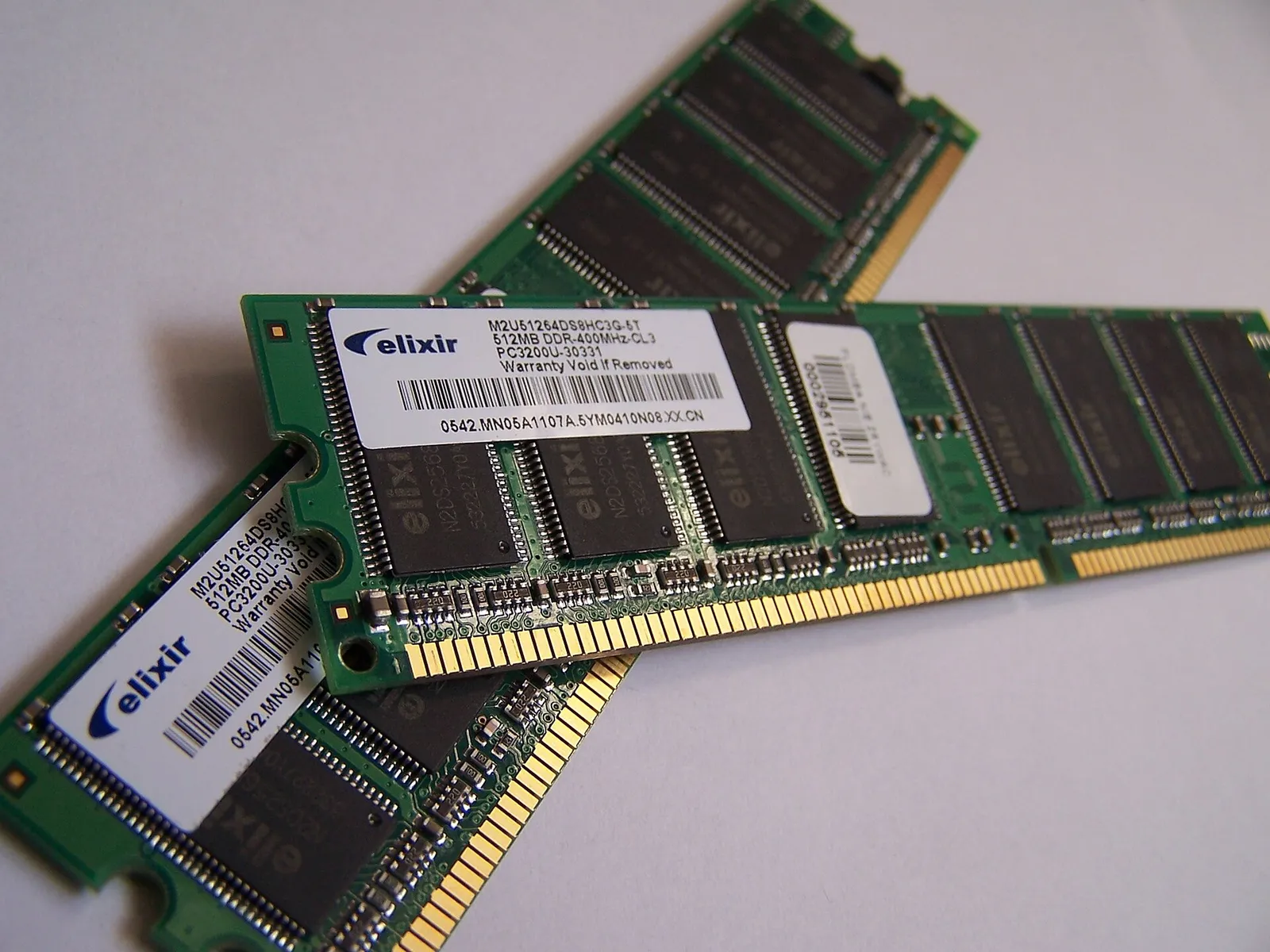 A computer memory (DRAM) module